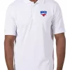 Promo 🎁 Men's NCAA SMU Mustangs Legacy Piqué Polo 👚 Shirt by Antigua® 🥰