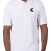 Best Pirce 🎉 Men's NCAA Michigan State Spartans Legacy Piqué Polo 👚 Shirt by Antigua® 😉