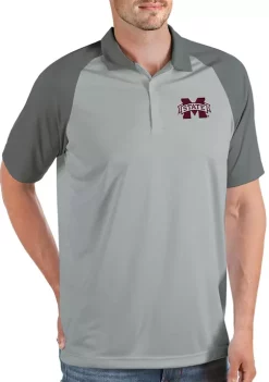 Brand new ⭐ NCAA Mississippi State Bulldogs Mens Nova Polo by Antigua® 🔔 -Deals Antigua® Store Belk 4482