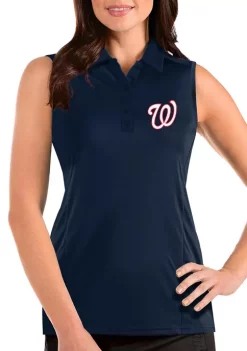 Cheap 🛒 Women's MLB Washington Nationals Sleeveless Tribute Top by Antigua® 🥰 -Deals Antigua® Store Belk 4488