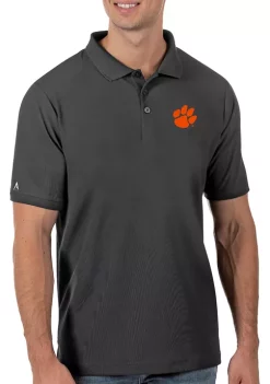 Deals 🌟 Men's NCAA Clemson Tigers Legacy Piqué Polo 👚 Shirt by Antigua® 👍 -Deals Antigua® Store Belk 51