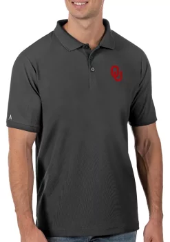 Coupon ❤️ Men's NCAA Oklahoma Sooners Legacy Piqué Polo 👕 Shirt by Antigua® 👏 -Deals Antigua® Store Belk 513