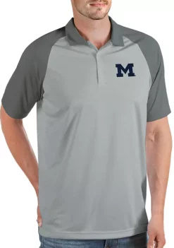 Best Sale ✨ NCAA Michigan Wolverines Mens Nova Polo by Antigua® 👍 -Deals Antigua® Store Belk 5252