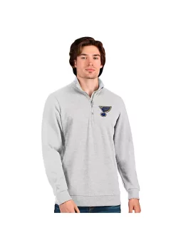 Coupon 🔥 NHL St Louis Blues Men's Action Quarter Zip Pullover by Antigua® 🧨