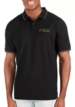 New 👏 NCAA Florida A&M University Affluent Polo by Antigua® 🔥 -Deals Antigua® Store Belk 534