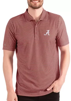 Flash Sale 👏 NCAA Alabama Crimson Tide Striped Polo 👚 Shirt by Antigua® 💯