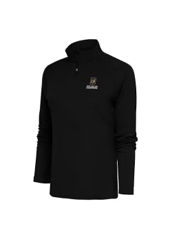Flash Sale ⌛ MLS Los Angeles FC 2022 Cup Champs 👩 Women's Tribute 1/2 Zip Pullover by Antigua® ⭐ -Deals Antigua® Store Belk 5921
