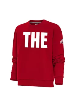 Outlet 🤩 Ohio State Buckeyes NCAA Ohio State 👩 Women's Victory Crew by Antigua® ⌛