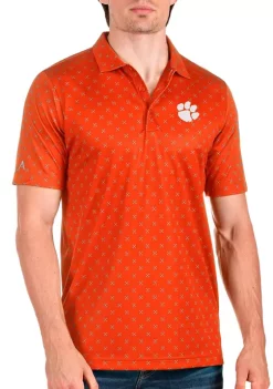 Promo 🥰 NCAA Clemson Tigers Mens Spark Polo by Antigua® 🥰 -Deals Antigua® Store Belk 6391