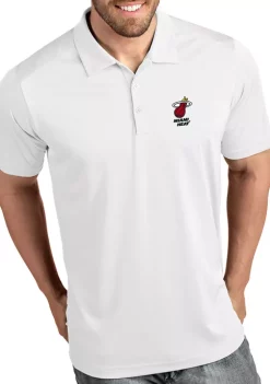 Discount 🤩 NBA Miami Heat Men's Tribute Polo 👚 Shirt by Antigua® 🥰