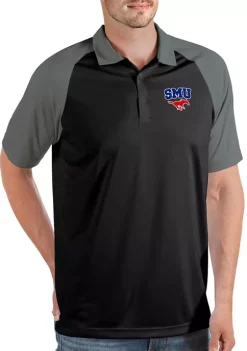 Coupon 😉 NCAA SMU Mustangs Mens Nova Polo by Antigua® 🧨