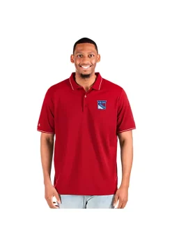 Outlet 🧨 NHL New York Rangers Men's Affluent Tall Polo by Antigua® 🎉 -Deals Antigua® Store Belk 6724