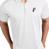 Best Sale 🎉 NBA San Antonio Spurs Men's Tribute Polo 👚 Shirt by Antigua® ⌛