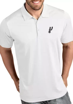 Best Sale 🎉 NBA San Antonio Spurs Men's Tribute Polo 👚 Shirt by Antigua® ⌛ -Deals Antigua® Store Belk 6801