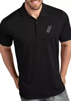 Best Sale 🎉 NBA San Antonio Spurs Men's Tribute Polo 👚 Shirt by Antigua® ⌛ -Deals Antigua® Store Belk 6802