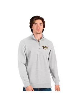 Wholesale ✔️ NHL Nashville Predators Men's Action Quarter Zip Pullover by Antigua® 🔥