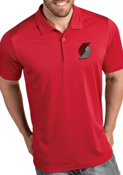 Wholesale 🥰 NBA Portland Trail Blazers Men's Tribute Polo 👚 Shirt by Antigua® ✨ -Deals Antigua® Store Belk 6956
