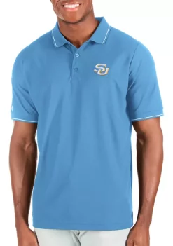 Budget 🥰 NCAA Southern University Affluent Polo by Antigua® 🛒 -Deals Antigua® Store Belk 7044