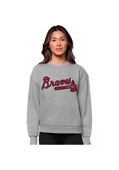 Outlet 😀 MLB Atlanta Braves 👩 Women's Victory Crew by Antigua® 🔔