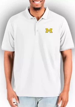 Promo ⌛ NCAA Michigan Wolverines Mens Affluent Tall Polo by Antigua® ✨ -Deals Antigua® Store Belk 7630