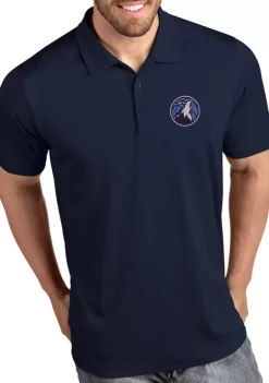 Flash Sale ⭐ NBA Minnesota Timberwolves Men's Tribute Polo 👕 Shirt by Antigua® ✔️ -Deals Antigua® Store Belk 7649