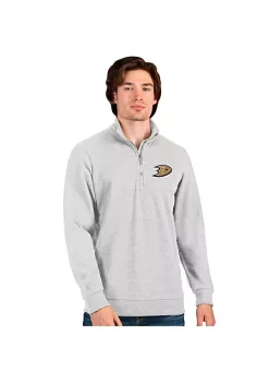 Coupon 😍 NHL Anaheim Ducks Men's Action Quarter Zip Pullover by Antigua® 👍