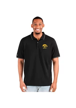 Budget 👍 NCAA Iowa Hawkeyes Mens Affluent Tall Polo by Antigua® ✨ -Deals Antigua® Store Belk 8194
