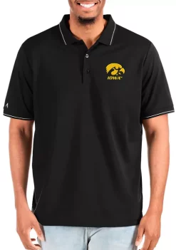Budget 👍 NCAA Iowa Hawkeyes Mens Affluent Tall Polo by Antigua® ✨ -Deals Antigua® Store Belk 8196