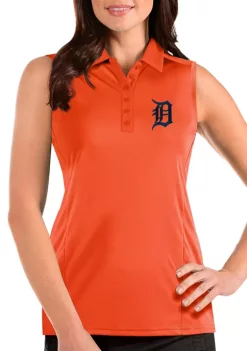 Outlet ⌛ Women's MLB Detroit Tigers Sleeveless Tribute Top by Antigua® 💯 -Deals Antigua® Store Belk 8347