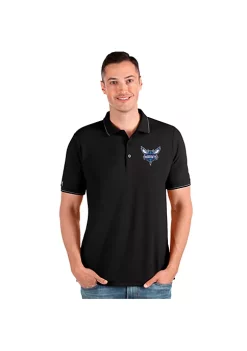 Best Sale 🧨 NBA Charlotte Hornets Men's Affluent Polo by Antigua® ✨ -Deals Antigua® Store Belk 8446