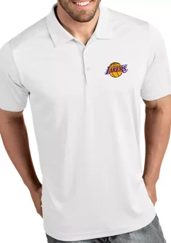 Best Pirce 👏 NBA Los Angeles Lakers Men's Tribute Polo 👕 Shirt by Antigua® ⌛