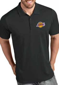 Best Pirce 👏 NBA Los Angeles Lakers Men's Tribute Polo 👕 Shirt by Antigua® ⌛ -Deals Antigua® Store Belk 855
