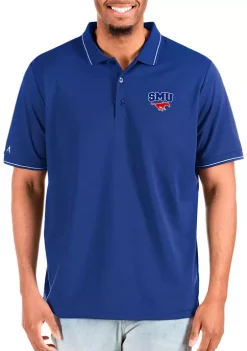 Top 10 👏 NCAA SMU Mustangs Mens Affluent Tall Polo by Antigua® 🔥 -Deals Antigua® Store Belk 9015
