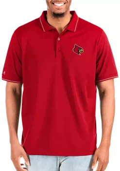 Best deal ✔️ NCAA Louisville Cardinals Mens Affluent Tall Polo by Antigua® ⭐ -Deals Antigua® Store Belk 926