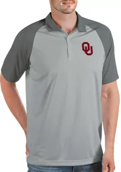 Best Sale 🌟 NCAA Oklahoma Sooners Mens Nova Polo by Antigua® ✨ -Deals Antigua® Store Belk 9265