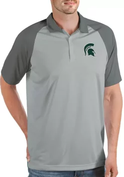 Cheapest ✨ NCAA Michigan State Spartans Mens Nova Polo by Antigua® 🤩 -Deals Antigua® Store Belk 9295