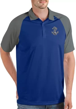 Best Sale ⭐ NCAA Navy Midshipmen Mens Nova Polo by Antigua® 🎉 -Deals Antigua® Store Belk 9299
