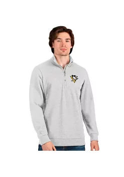 Hot Sale 🤩 NHL Pittsburgh Penguins Men's Action Quarter Zip Pullover by Antigua® ⭐