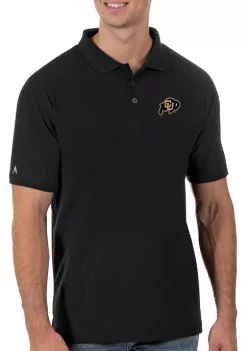 Hot Sale 🔔 Men's NCAA Colorado Buffaloes Legacy Piqué Polo 👚 Shirt by Antigua® 😀 -Deals Antigua® Store Belk 9377