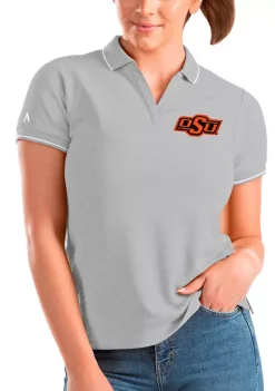 Promo 😉 NCAA Oklahoma State Cowboys 👩 Womens Affluent Polo by Antigua® 🧨
