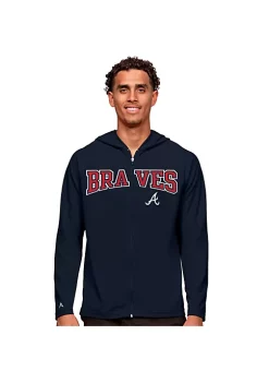 Cheap 🎁 MLB Atlanta Braves Men's Legacy Zip Hood by Antigua® ❤️ -Deals Antigua® Store Belk 9651