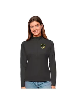Discount 🎉 MLB Milwaukee Brewers 👩 Women's Tribute Pullover by Antigua® ⭐ -Deals Antigua® Store Belk 9885